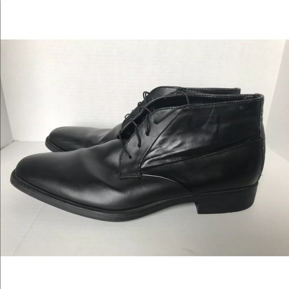 Calvin Klein Other - Calvin Klein Ellias black leather shoes size 10M
